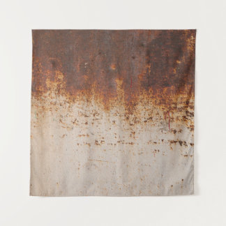 Peeling paint, rusty wall texture. tapestry