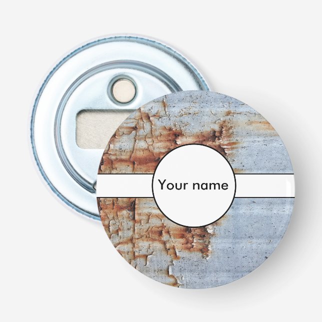 Peeling paint texture bottle opener (Front)