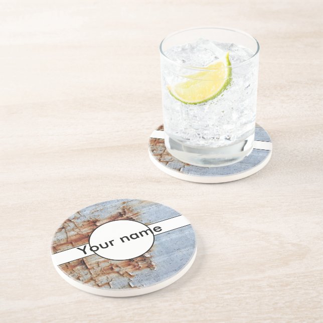 Peeling paint texture coaster (Side)