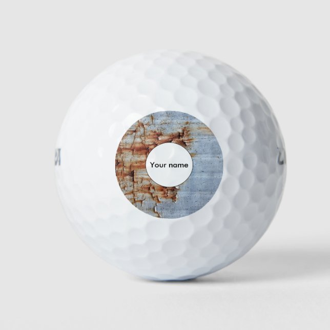 Peeling paint texture golf balls (Front)