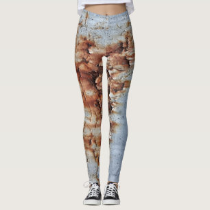 Peeling paint texture leggings