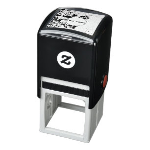 Peeling paint texture self-inking stamp