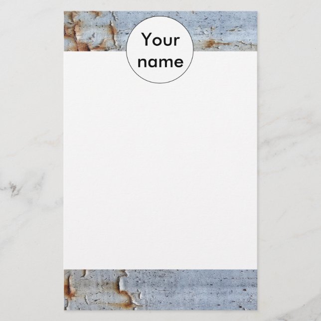 Peeling paint texture stationery (Front)