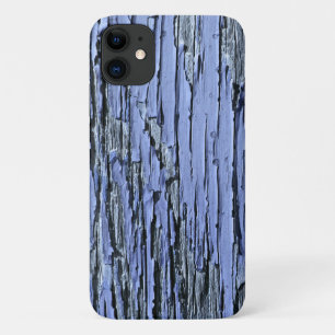 Peeling Paint Wood Blue iPhone 11 Case