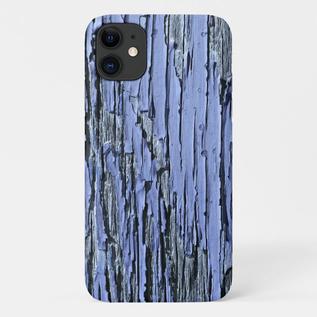 Peeling Paint Wood Blue Case-Mate iPhone Case (Back)