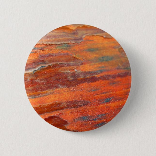 Peeling Wood 6 Cm Round Badge (Front)