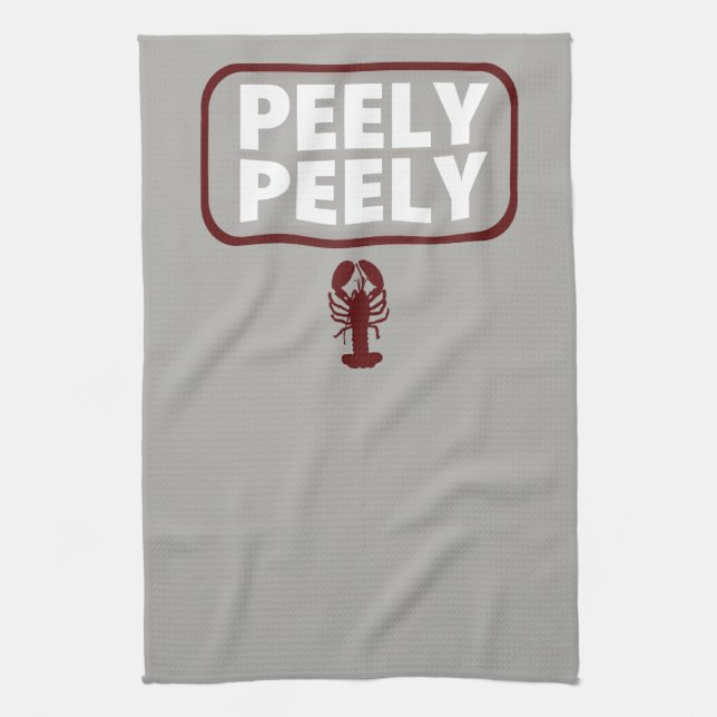 Peely Peely Funny Crawfish Lovers Kitchen Towel (Vertical)