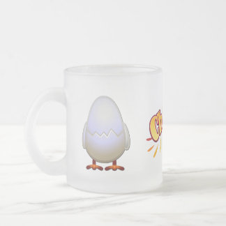 Peep Frosted Glass Mug
