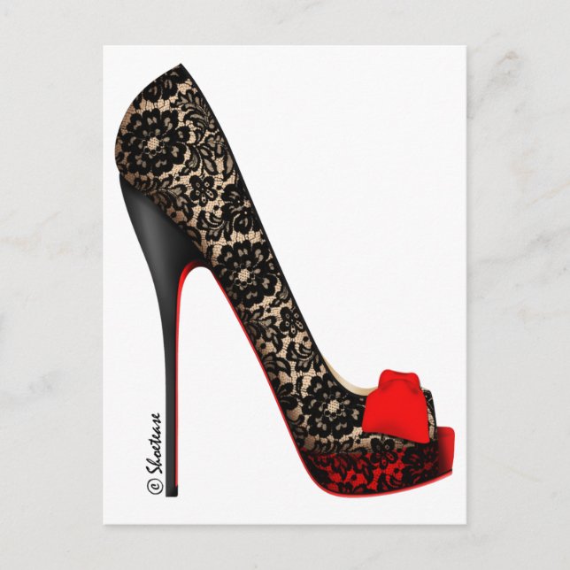 Peep Toe Platform Pump Postcard (Front)