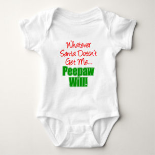 Peepaw Better Than Santa Baby Bodysuit