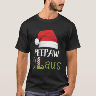 Peepaw Claus Family Group Matching Pajama Funny Xm T-Shirt