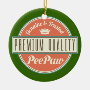 Peepaw (Funny) Gift Ceramic Tree Decoration