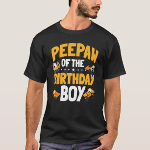 Peepaw Of The Birthday Boy Construction Worker Bda T-Shirt