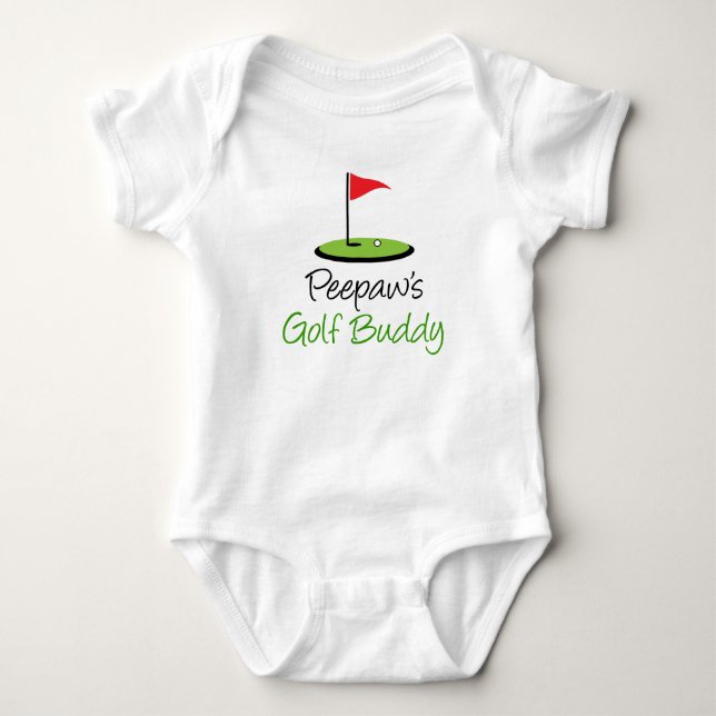 Peepaw's Golf Buddy Baby Bodysuit (Front)