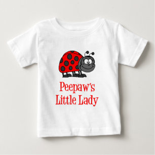 Peepaw's Little Lady Baby T-Shirt