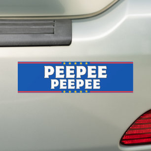 PeePee PooPoo 2024 Bumper Sticker Sticker