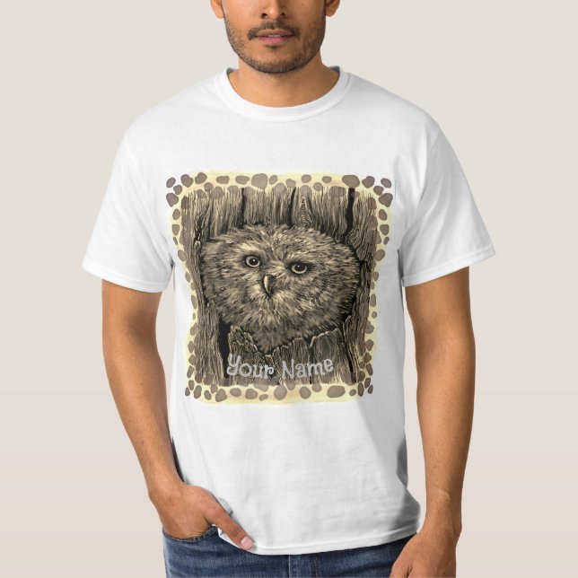 Peeper Owl  T-Shirt (Front)