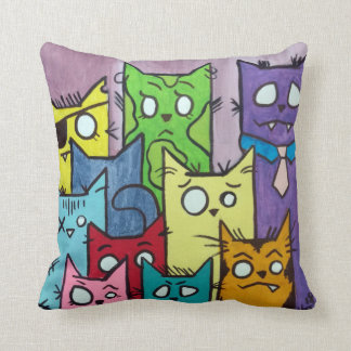 Peepers Cat Family Cushion