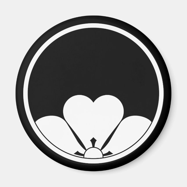 Peephole-view wood sorrel in threadlike ring magnet (Front)