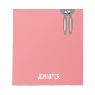 Peeping Bunny Personalised Notepad