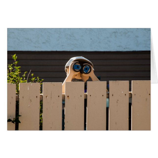 Peeping Neighbor Blank Inside Card (Front Horizontal)