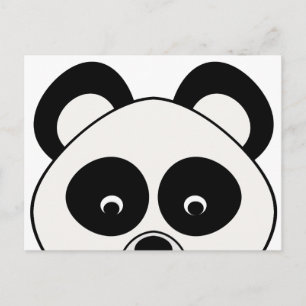 Peeping Panda Postcard