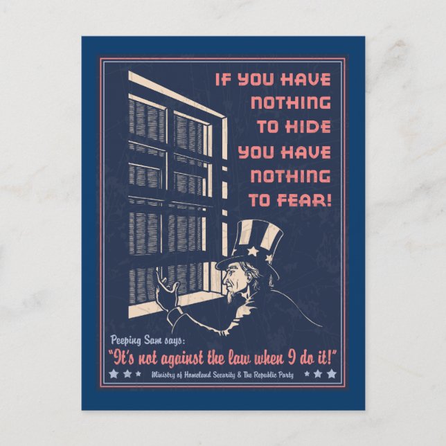 Peeping Sam Postcard (Front)