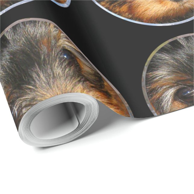 Peeping Yorkie Wrapping Paper (Roll Corner)