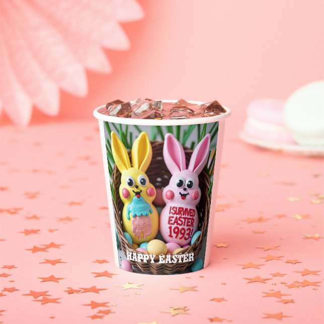 Peeps Gone Wrong" Sticker Sheet – 90s Easter Fail  Paper Cups (Insitu)