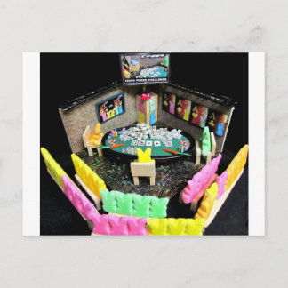 PEEPS POKER HEADS UP CHAMPIONSHIP POSTCARD