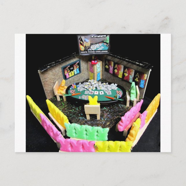 PEEPS POKER HEADS UP CHAMPIONSHIP POSTCARD (Front)