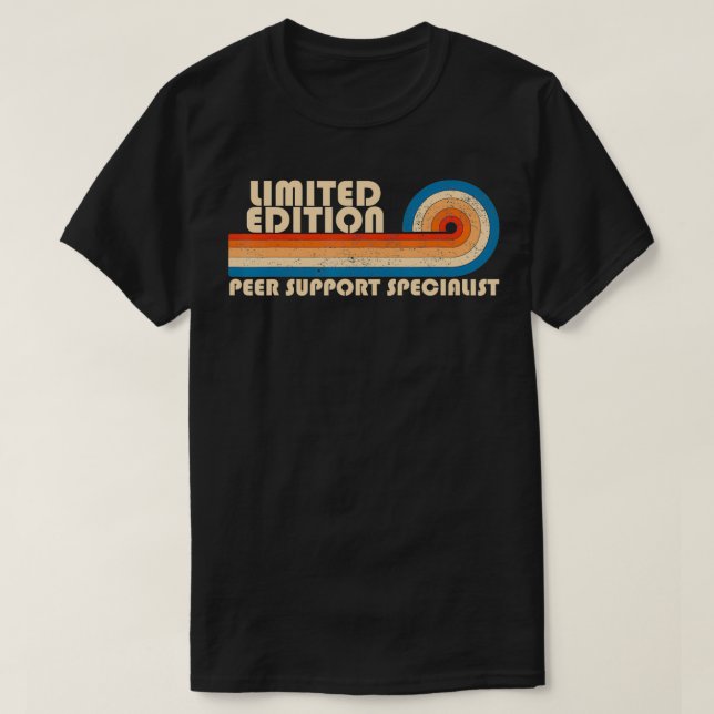 PEER SUPPORT SPECIALIST Funny Job Title Profession T-Shirt (Design Front)