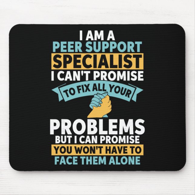 Peer Support Specialist Pss Funny Peer Support Spe Mouse Mat (Front)