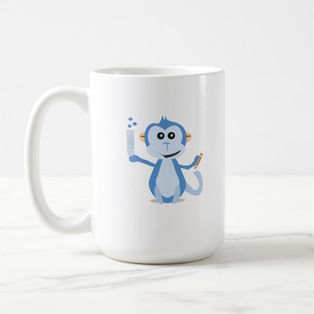 PeerJ Mug with Monkey (Left)