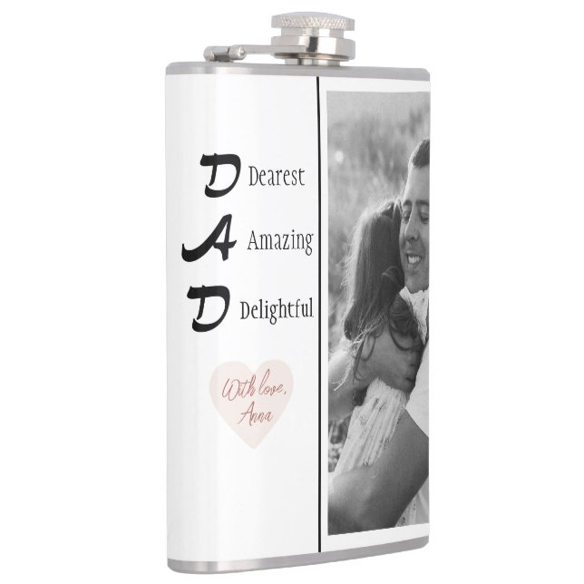 Peersonalized Dad Flask Photo | Father's Day Gift (Right)