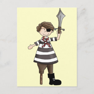 Peg-leg Pirate Postcard