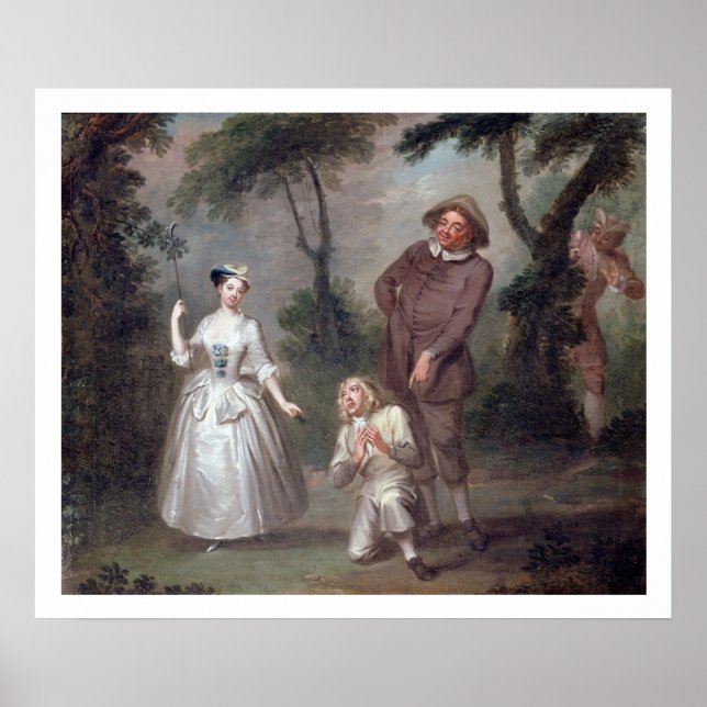 Peg Woffington as Rosalind with Celia and Touchsto Poster (Front)