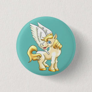 Pegasus 3 Cm Round Badge