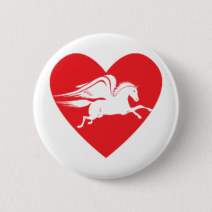 Pegasus 6 Cm Round Badge