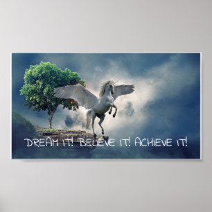 Pegasus Achievement Quote Poster