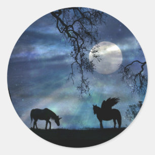 Pegasus and Unicorn Super Moon Stickers