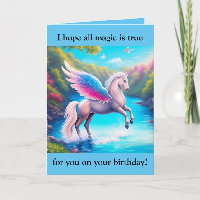 Pegasus Birthday Card (Front)