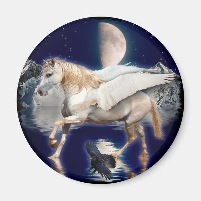 PEGASUS & BLACK RAVEN MAGNET (Front)