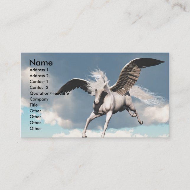 PEGASUS BUSINESS CARDS (Front)
