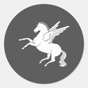 Pegasus Classic Round Sticker