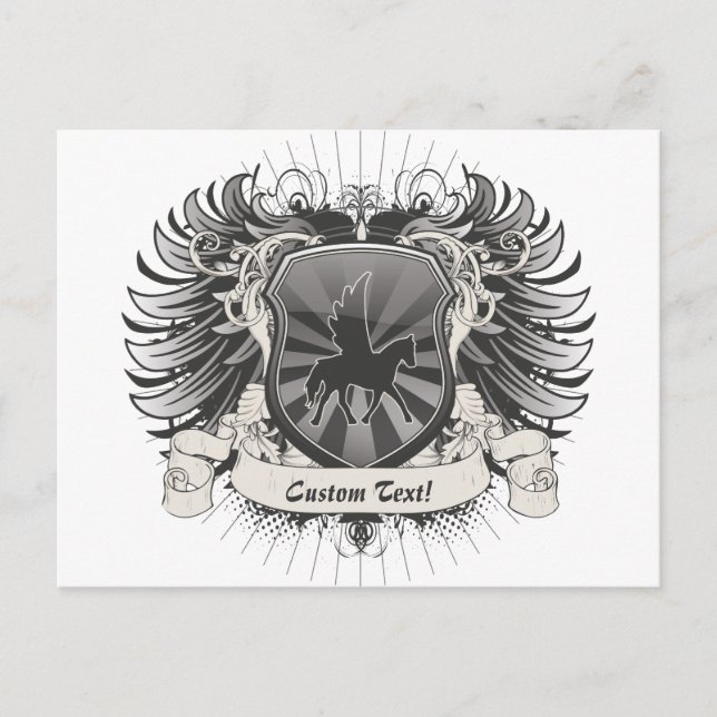 Pegasus Crest Postcard (Front)