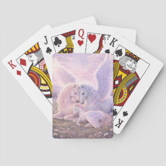 Pegasus Family Dream – Soft Fantasy Art Playing Cards