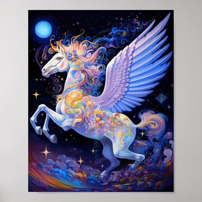 Pegasus Fantasy Art Poster (Front)