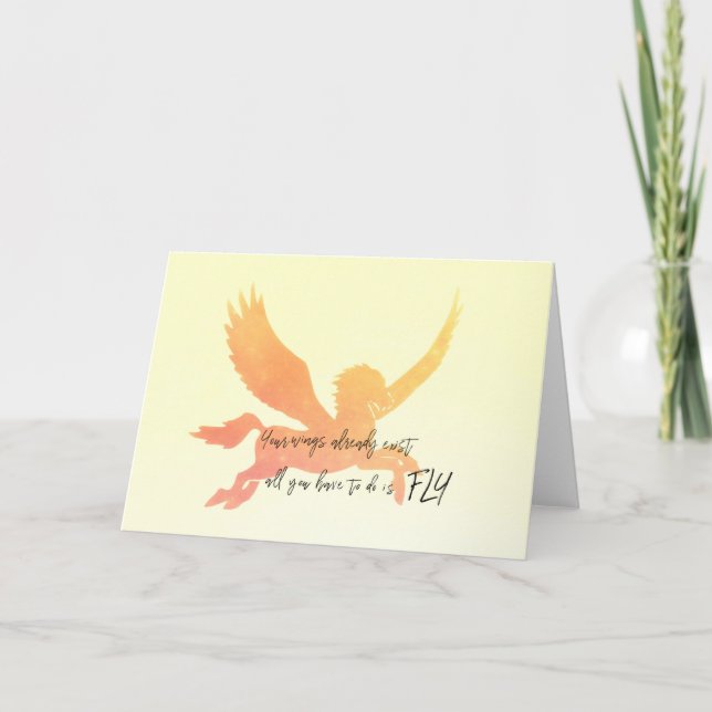 PEGASUS FLIGHT Greeting Card (Front)
