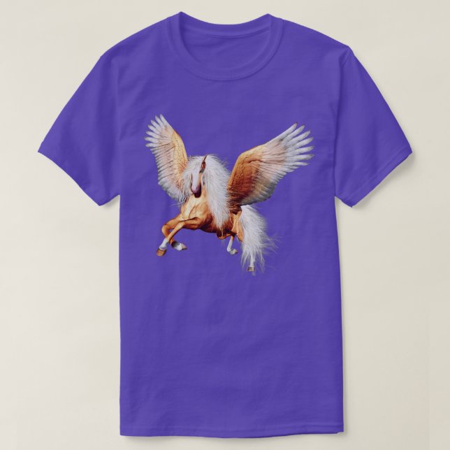 Pegasus Flying Horse Lover Pony Fantasy T-Shirt (Design Front)